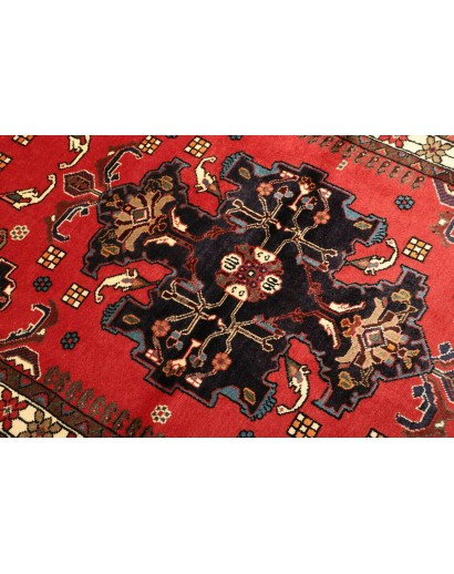 Tappeto Hamadan Persia grigio giallo 107x154