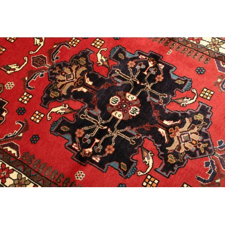 Tappeto Hamadan Persia grigio giallo 107x154