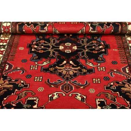 Tappeto Hamadan Persia grigio giallo 107x154