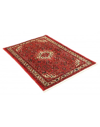 Tappeto Hamadan Persia marrone giallo 102x147