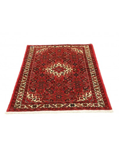 Tappeto Hamadan Persia marrone giallo 102x147