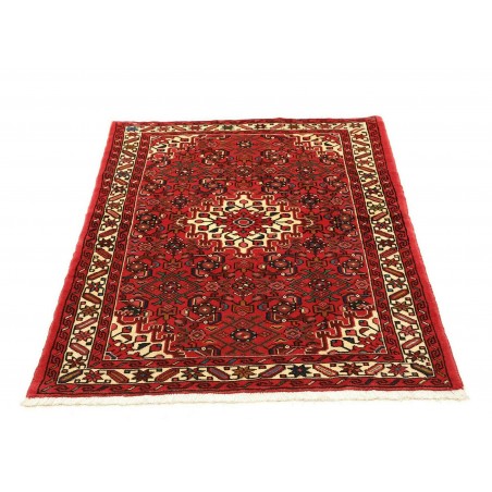 Tappeto Hamadan Persia marrone giallo 102x147