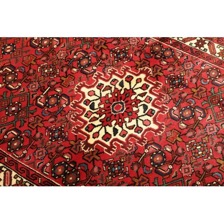 Tappeto Hamadan Persia marrone giallo 102x147