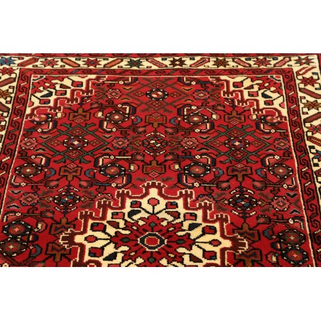 Tappeto Hamadan Persia marrone giallo 102x147