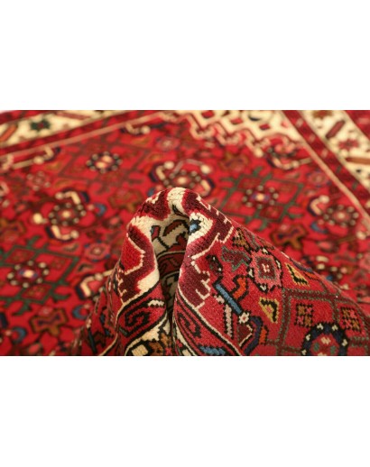 Tappeto Hamadan Persia marrone giallo 102x147