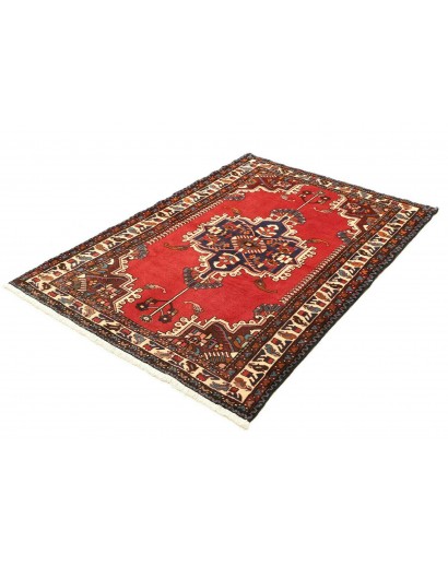 Tappeto Hamadan Persia marrone giallo 108x153