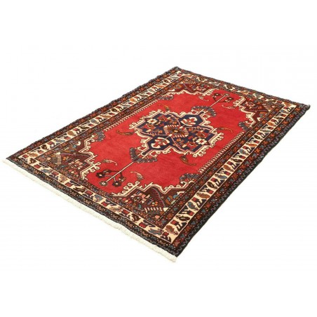 Tappeto Hamadan Persia marrone giallo 108x153