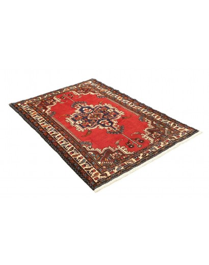 Tappeto Hamadan Persia marrone giallo 108x153
