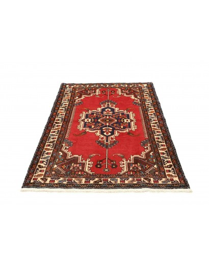 Tappeto Hamadan Persia marrone giallo 108x153