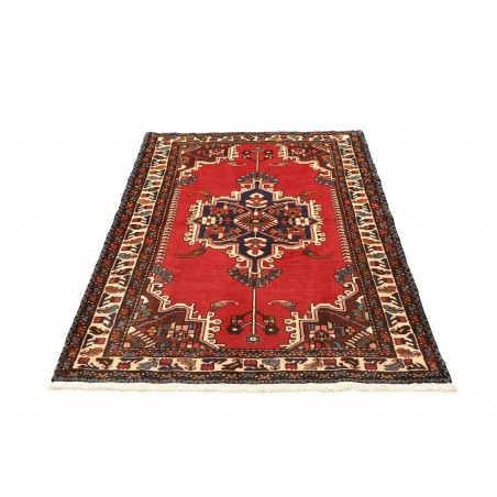 Tappeto Hamadan Persia marrone giallo 108x153