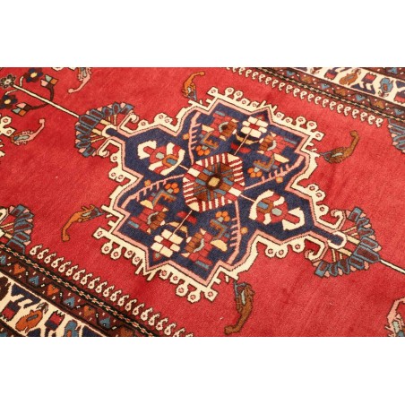 Tappeto Hamadan Persia marrone giallo 108x153