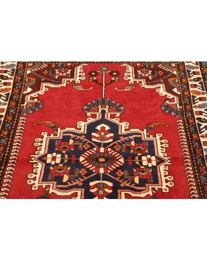 Tappeto Hamadan Persia marrone giallo 108x153
