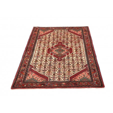 Tappeto Hamadan Persia marrone giallo 103x152