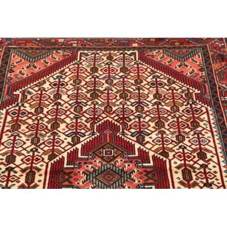 Tappeto Hamadan Persia marrone giallo 103x152