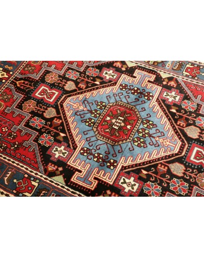 Tappeto Hamadan Persia grigio marrone 112x165