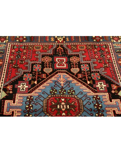 Tappeto Hamadan Persia grigio marrone 112x165