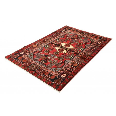 Tappeto Hamadan Persia marrone giallo 110x160