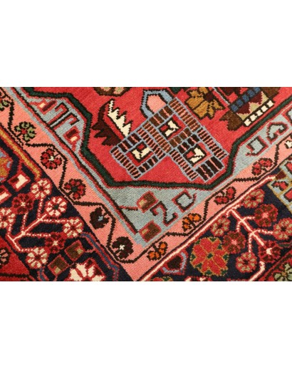 Tappeto Hamadan Persia marrone giallo 110x160
