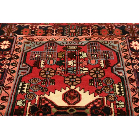 Tappeto Hamadan Persia marrone giallo 110x160