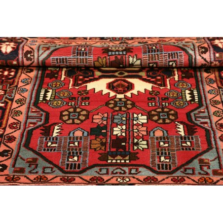Tappeto Hamadan Persia marrone giallo 110x160