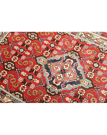 Tappeto Hamadan Persia rosso grigio 102x154