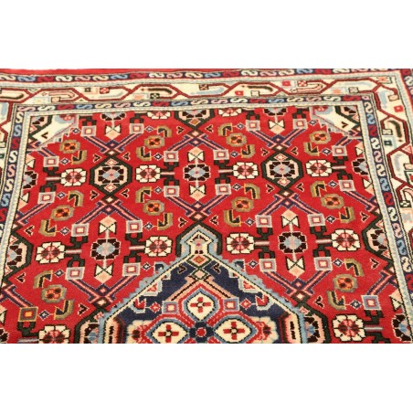 Tappeto Hamadan Persia rosso grigio 102x154