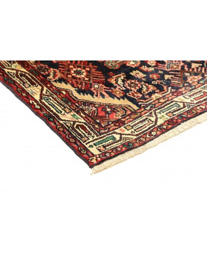 Tappeto Hamadan Persia grigio marrone 101x143