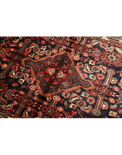 Tappeto Hamadan Persia grigio marrone 101x143