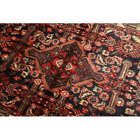 Tappeto Hamadan Persia grigio marrone 101x143