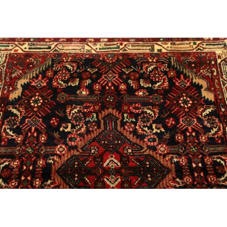 Tappeto Hamadan Persia grigio marrone 101x143