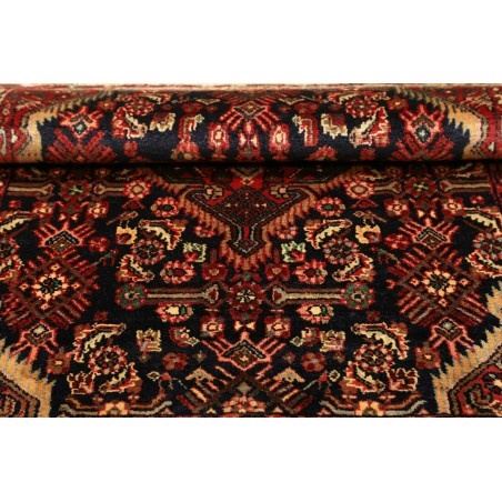 Tappeto Hamadan Persia grigio marrone 101x143