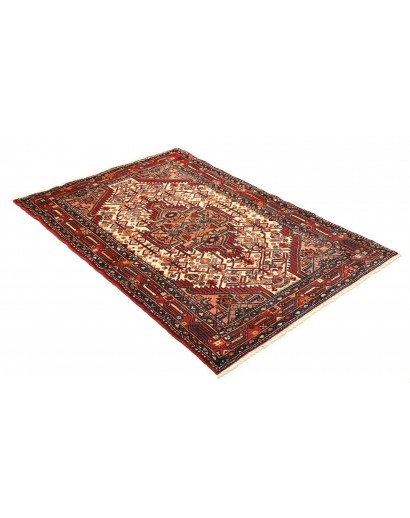 Tappeto Hamadan Persia marrone giallo 105x159