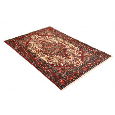 Tappeto Hamadan Persia marrone giallo 105x159
