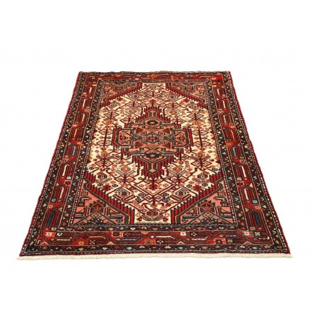 Tappeto Hamadan Persia marrone giallo 105x159