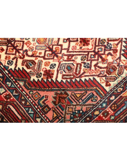 Tappeto Hamadan Persia marrone giallo 105x159
