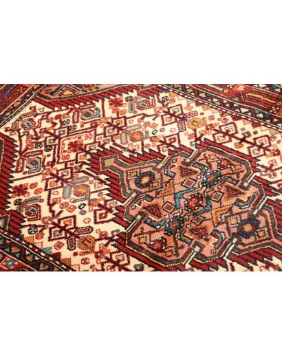 Tappeto Hamadan Persia marrone giallo 105x159