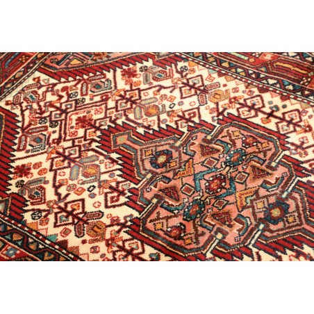 Tappeto Hamadan Persia marrone giallo 105x159