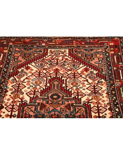 Tappeto Hamadan Persia marrone giallo 105x159