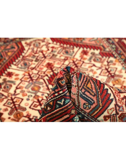 Tappeto Hamadan Persia marrone giallo 105x159