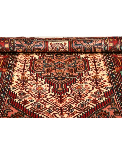 Tappeto Hamadan Persia marrone giallo 105x159