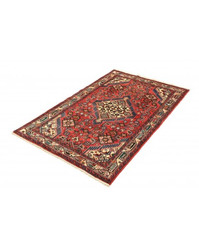 Tappeto Hamadan Persia marrone giallo 100x158