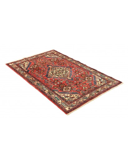 Tappeto Hamadan Persia marrone giallo 100x158