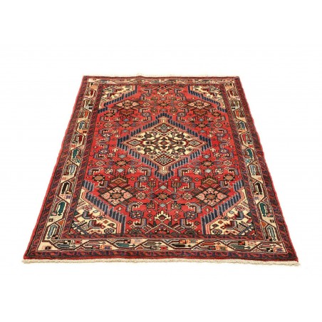 Tappeto Hamadan Persia marrone giallo 100x158