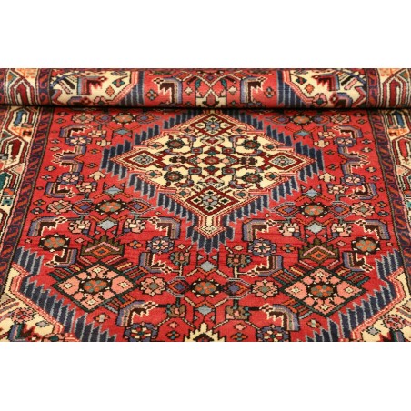 Tappeto Hamadan Persia marrone giallo 100x158
