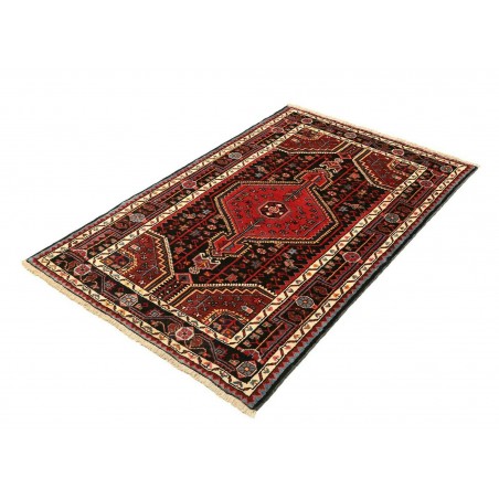 Tappeto Hamadan Persia grigio marrone 101x152