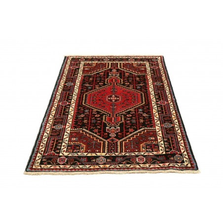 Tappeto Hamadan Persia grigio marrone 101x152