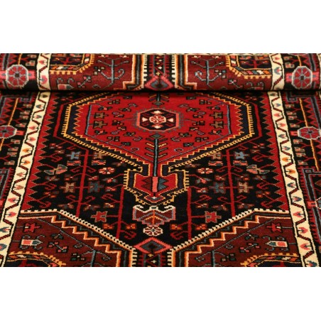 Tappeto Hamadan Persia grigio marrone 101x152
