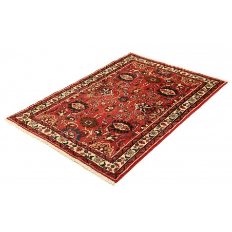Tappeto Hamadan Persia marrone giallo 100x140