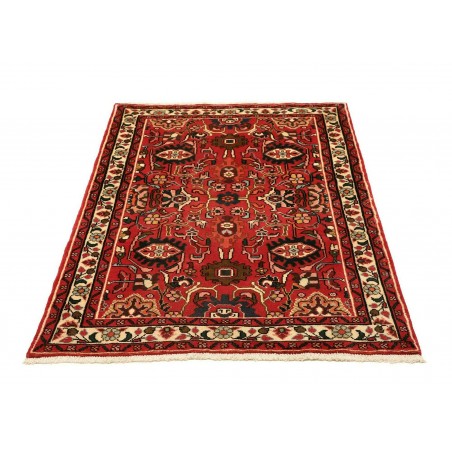 Tappeto Hamadan Persia marrone giallo 100x140