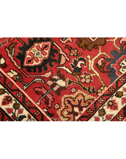Tappeto Hamadan Persia marrone giallo 100x140